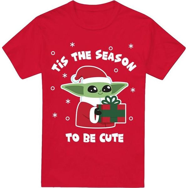 Star Wars: The Mandalorian - Maglietta "Tis The Christmas Season"" Per Bambini TV4836 (S) (Rot)"-image