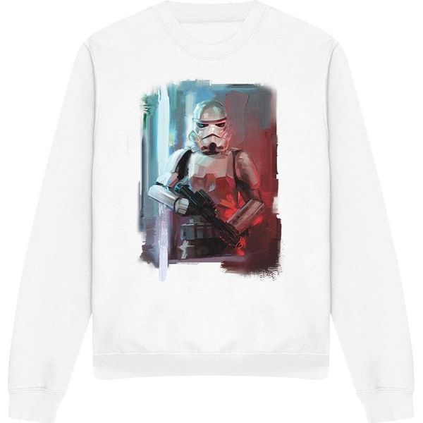 Star Wars - Felpa Da Uomo/Donna Unisex TV4838 (S) (Bianco)-image