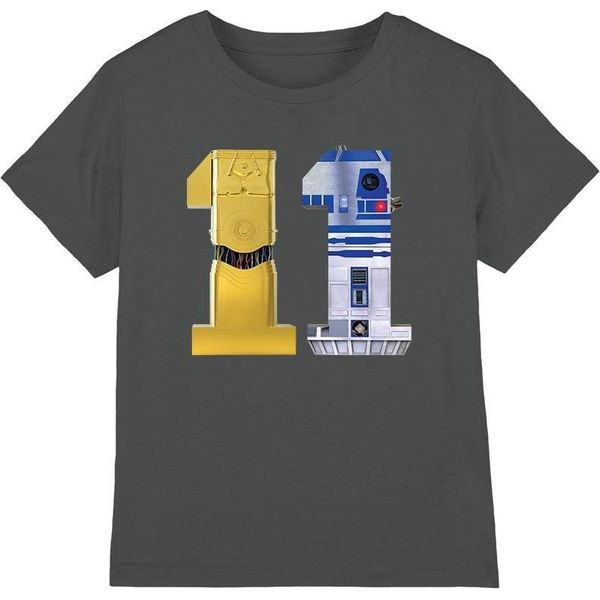 Star Wars - Maglietta "11"" Per Bambini TV4830 (152-158) (Carbone)"-image
