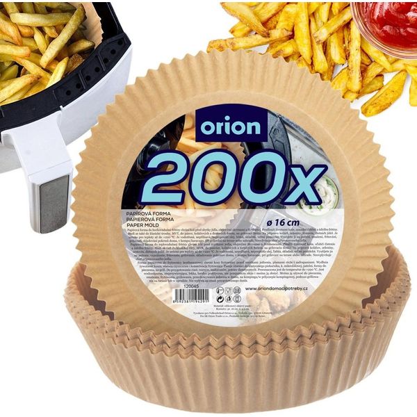 Inserti Per Friggitrice Orion Carta Da Forno Monouso Carta Monouso Per Friggitrici Friggitrice Ad Aria In Carta 16 Cm 200 Pz.-image