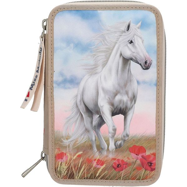 Depesche Astuccio A 3 Scomparti Miss Melody Poppy Sand : Beige Assortimento Di Colori: Beige-image