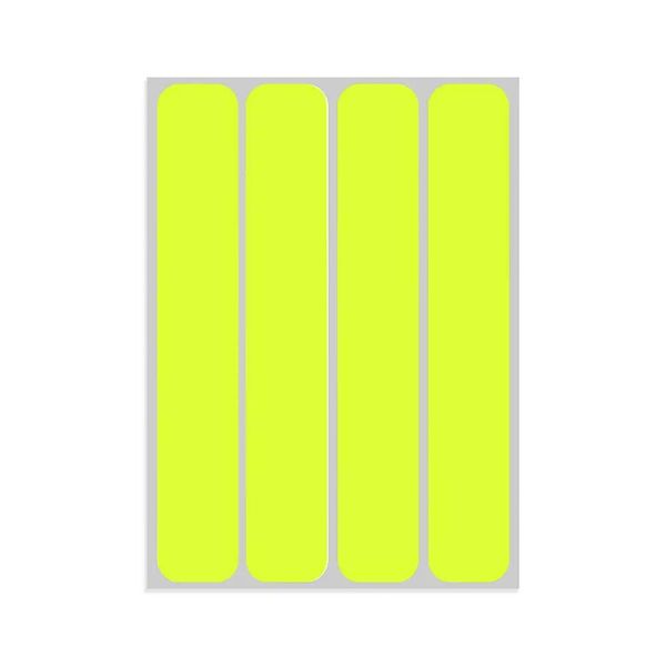 Set Di Adesivi Riflettenti Per Borse Da Moto Giallo Fluo 4 Pezzi-image
