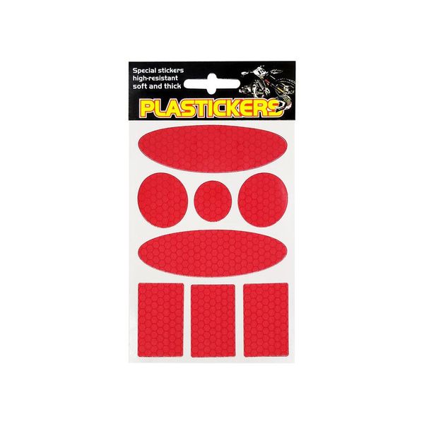 Set Di Adesivi Per Plastica Rossa 13 X 9,5 Cm-image