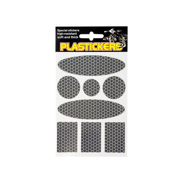Set Di Adesivi Per Plastica Nera 13 X 9,5 Cm-image