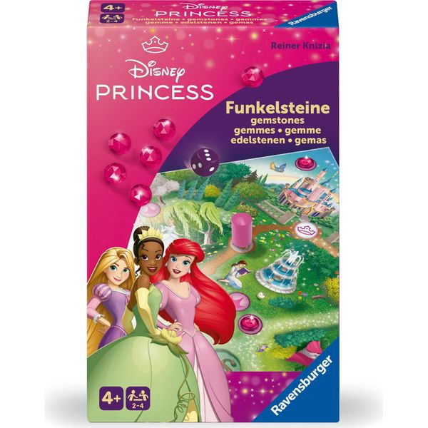 Ravensburger 24708 - Pietre Scintillanti Della Principessa Disney - Gioco Di Corsa E Raccolta Per 2 O 4 Bambini Dai 4 Anni In Su-image