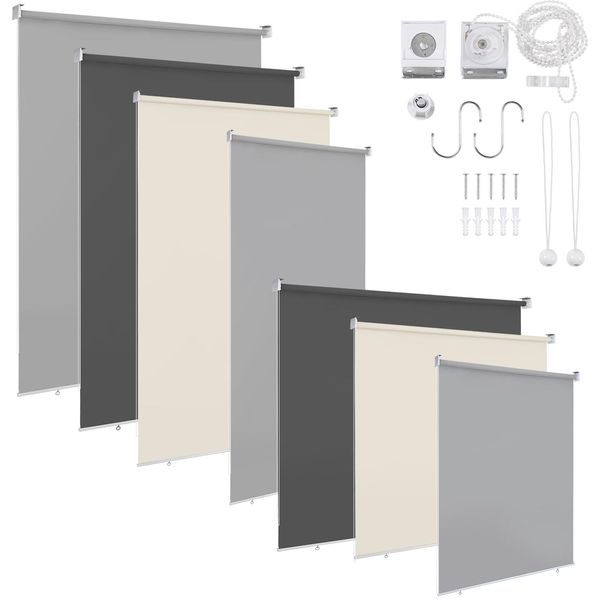 Tolletour Tenda Verticale Antracite 100 X 240 Cm Tenda Verticale Per Patio Balcone Tenda A Rullo Laterale Schermo Privacy Protezione Solare Resistente Ai Raggi Uv-image