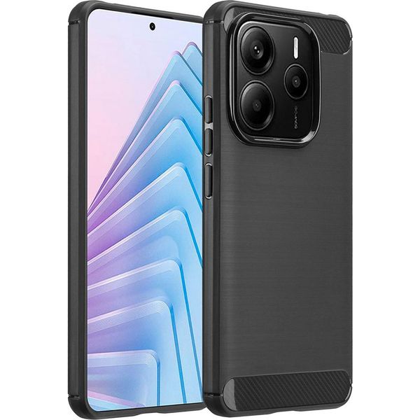 Xiaomi Redmi Note 14 Cover - Silicone - Imoshion Custodia Morbida/Copertura Posteriore - Nero-image