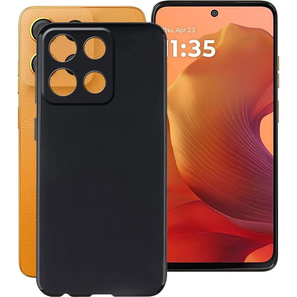 Per Motorola Moto G15 Custodia Protettiva In Silicone Tpu Cover Flessibile Ultra Sottile Nero-image