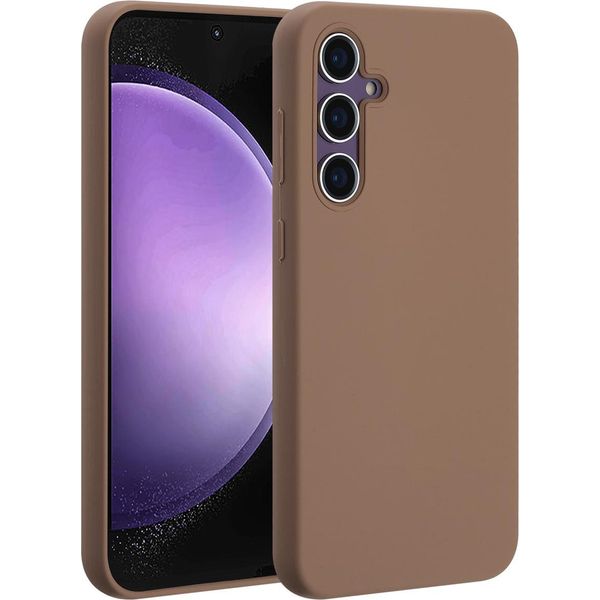 Samsung Galaxy S23 Fe Sleeve - Silicone - Custodia Morbida Accezz/Copertura Posteriore - Marrone Chiaro-image