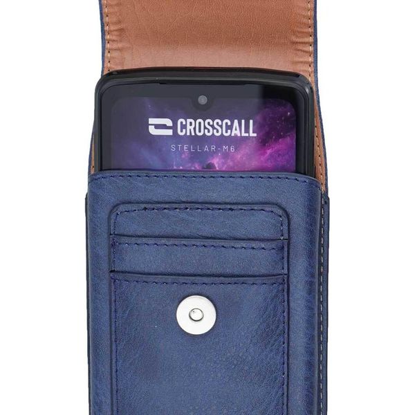 Borsa Esterna Caseroxx Per Crosscall Stellar-M6 / M6E In Blu-image