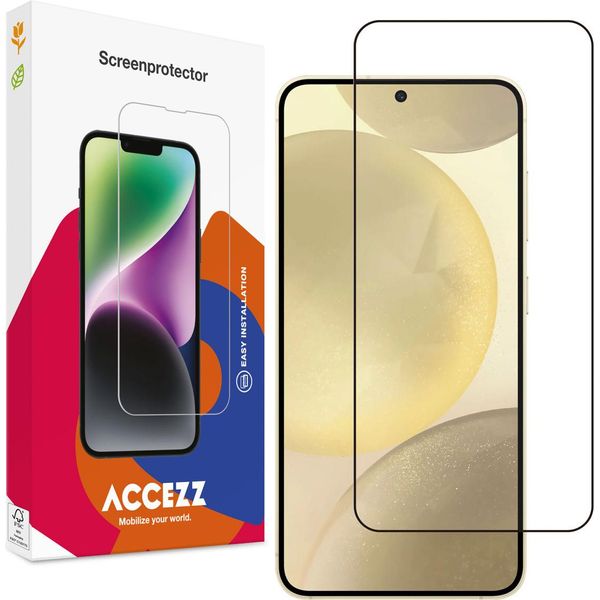 Samsung Galaxy S24 Plus, Samsung Galaxy S25 Plus Pellicola Protettiva: Accezz Gehard Glass Full Cover - Trasparente-image