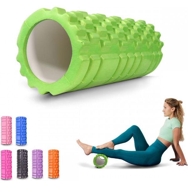 Mobiclinic Fitness, Fascia Roller, Fitroller, Schiuma Ed Eva, 14X33 Cm, Pilates, Yoga, Per Tutto Il Corpo, Rullo Massaggiante, 3 Livelli Di Intensità-image