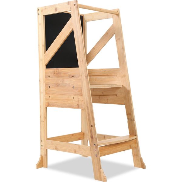 Jayseuw Torre Di Apprendimento Multifunzionale Torre Di Osservazione Per Bambini, Torre Di Apprendimento Montessori Con Lavagna-image