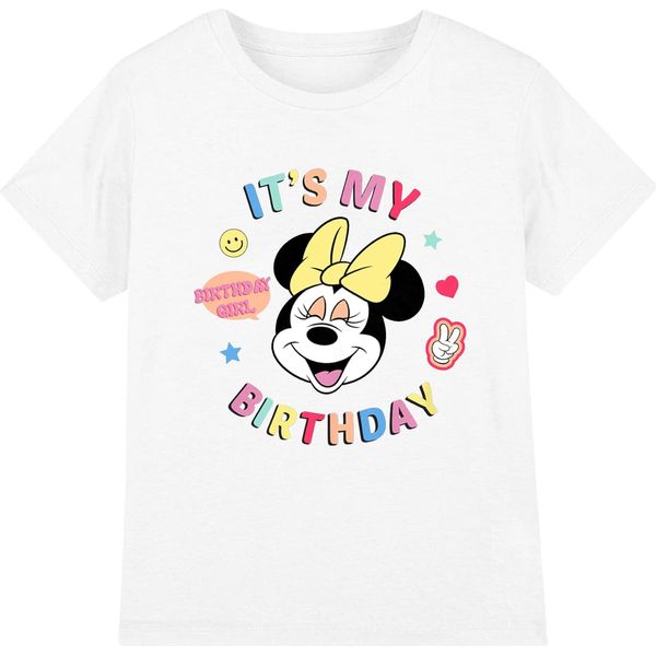 Disney - Maglietta "È Il Mio Compleanno"" Per Bambini TV4902 (104) (Bianco)"-image
