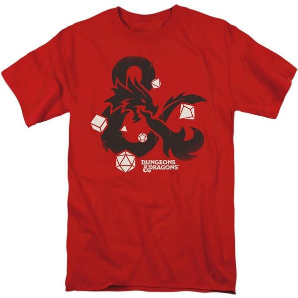 Dungeons & Dragons - Maglietta "Ampersand"" Da Uomo TV4984 (M) (Rosso)"-image
