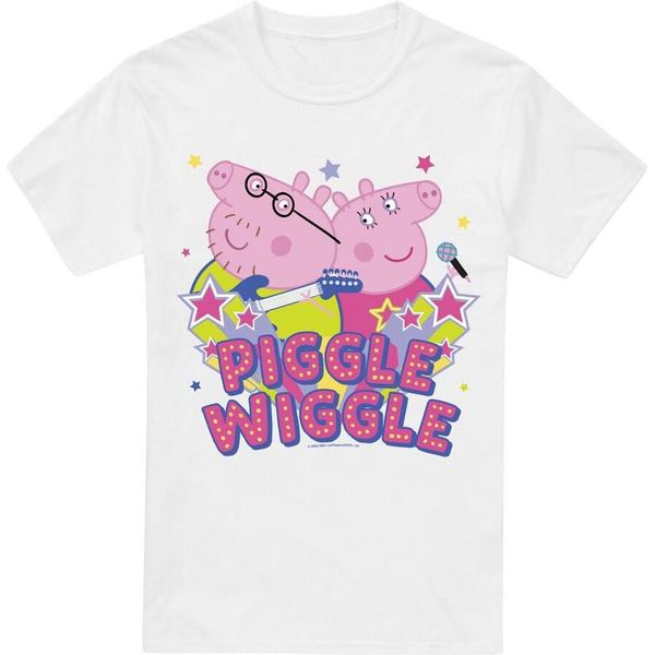 Peppa Pig - Maglietta "Piggle Wiggle"" Da Uomo TV5152 (Xl) (Bianco)"-image