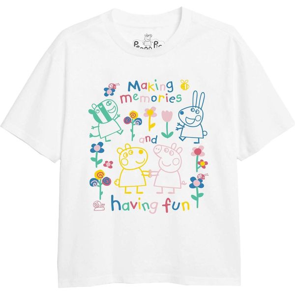 Peppa Pig - Maglietta "Fun Friends"" Per Bambini TV5193 (128) (Bianco)"-image