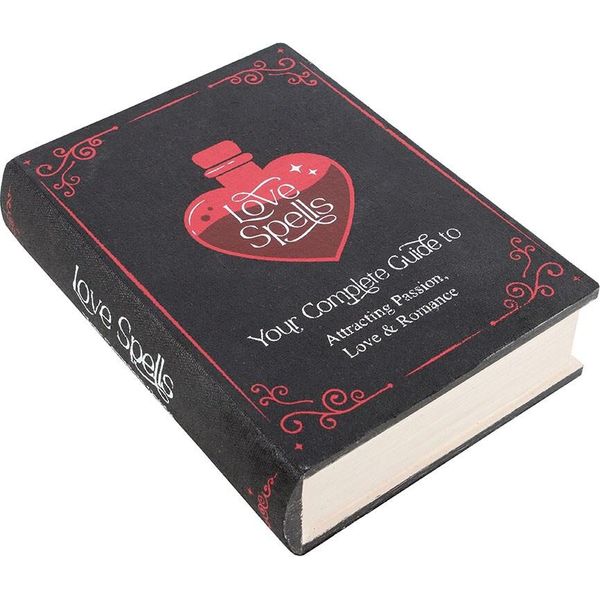 Something Different - Scatola Portaoggetti "Incantesimi D'amore"", Libro SD6601 (Taglia Unica) (Nero/Rosso/Bianco)"-image