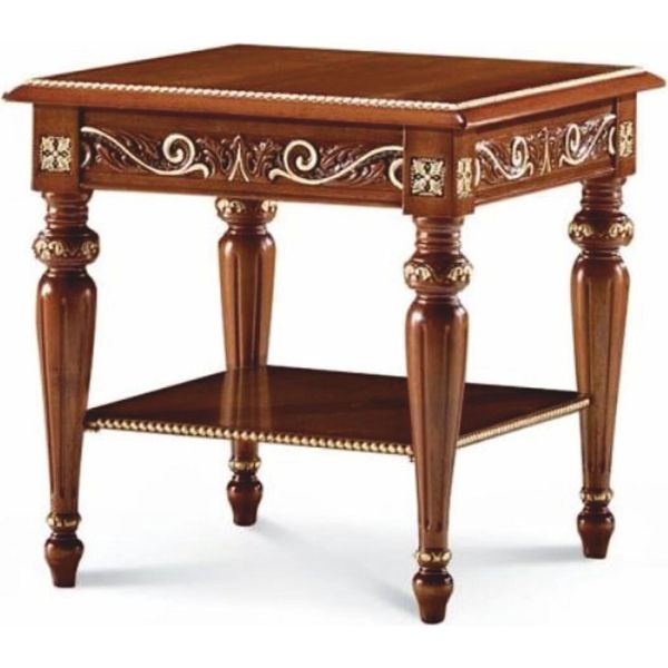 Casa Padrino Tavolino Barocco Marrone Scuro/Oro H. 60 Cm - Mobili Barocchi - Italy-image