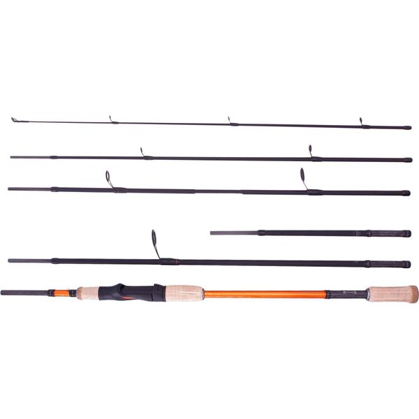 Shimano Stc Ax Travel Spinning Multi Length, 2.1M, 6.89Ft, 10-30G, 6 Pezzi, Canna Da Pesca Da Viaggio, Media, STCAXMU2124M-image