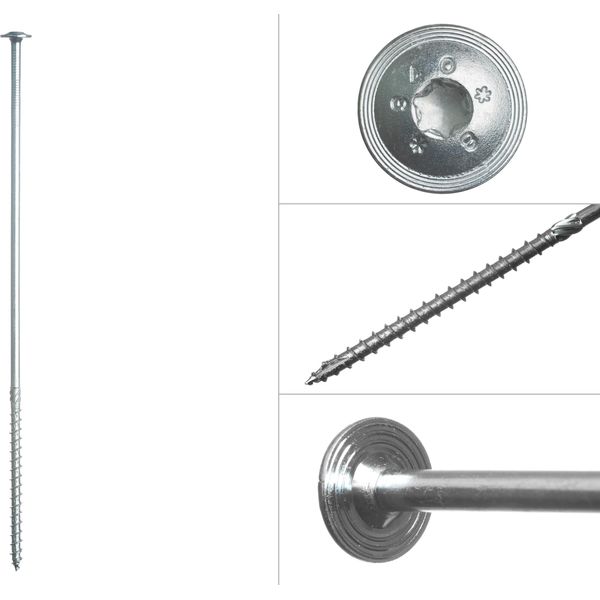 Viti A Testa Cilindrica Torx 8 X 320 Mm Zincate - Confezione Da 50 Pezzi-image