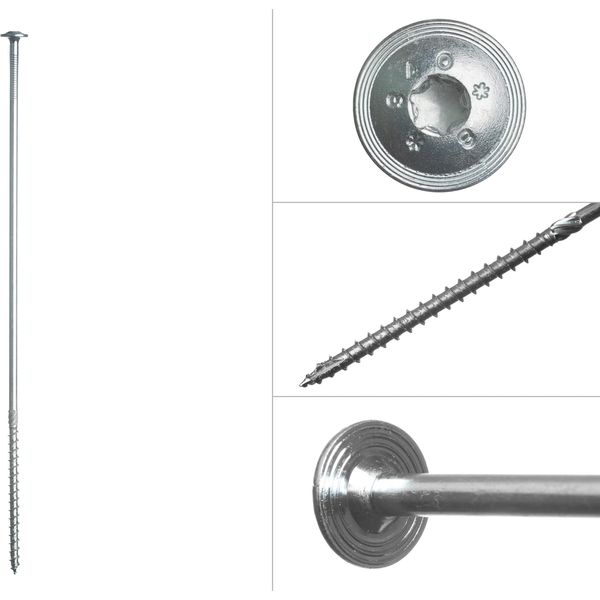 Viti A Testa Cilindrica Torx 8 X 360 Mm Zincate - Confezione Da 50 Pezzi-image