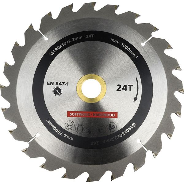 Lama Circolare Per Legno 190 X 30 Mm T30 - Per Pezzo-image