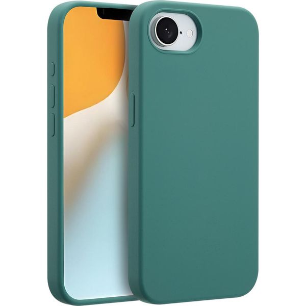 Custodia Per Iphone 16E - Silicone - Accezz Soft Case/Backcover - Verde Scuro-image