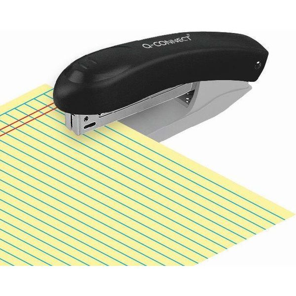 Q-CONNECT KF14212 Mini Cucitrice In Plastica 12BL Nero/Grigio-image