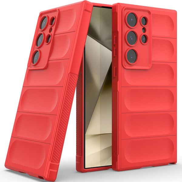 Custodia Per Samsung Galaxy S25 Custodia Protettiva Ultra Morbida In Silicone Tpu Antiurto Rosso-image