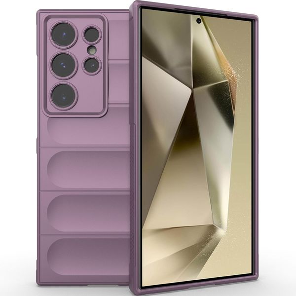 Custodia Per Samsung Galaxy S25 Ultra Soft Tpu Silicone Antiurto Protettivo Viola-image