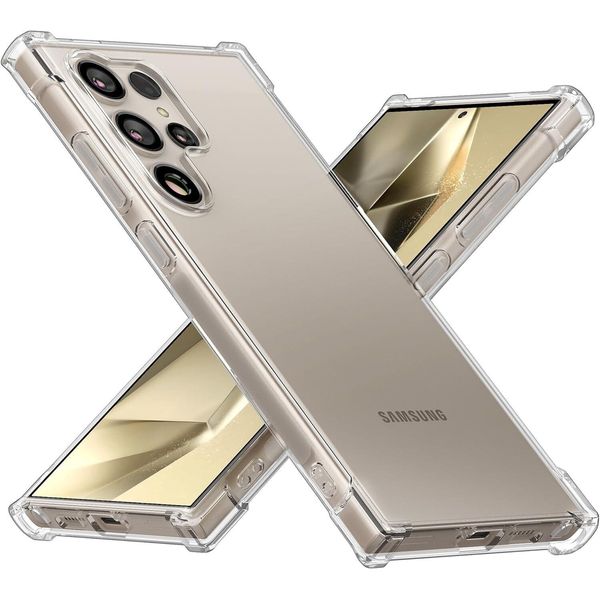 Custodia Per Samsung Galaxy S24 Ultra Trasparente Morbido Tpu Bumper, Custodia Protettiva Antiurto-image