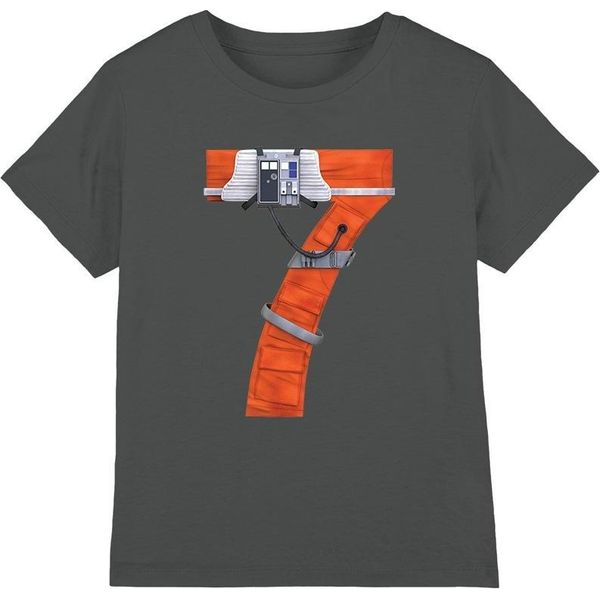 Star Wars - Maglietta "7"" Per Bambini TV4870 (116) (Carbone)"-image
