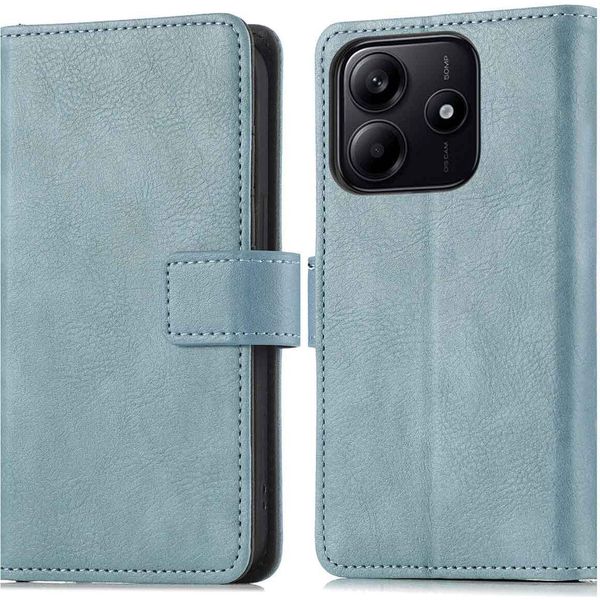 Imoshion Custodia Per Telefono Cellulare Per Xiaomi Redmi Note 14 5G - Flip Cover Bookcase Flip - Azzurro-image