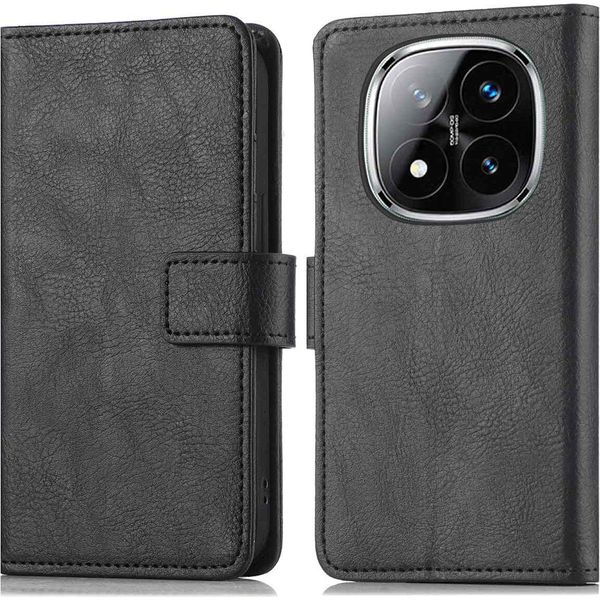 Imoshion Custodia Per Telefoni Cellulari Per Xiaomi Redmi Note 14 Pro 5G - Flip Cover Bookcase Flip - Nero-image