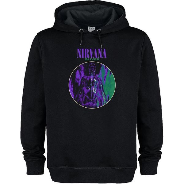 Amplified - Felpa Con Cappuccio "Sliver"" Per Uomo/Donna Unisex GD2083 (M) (Nero)"-image