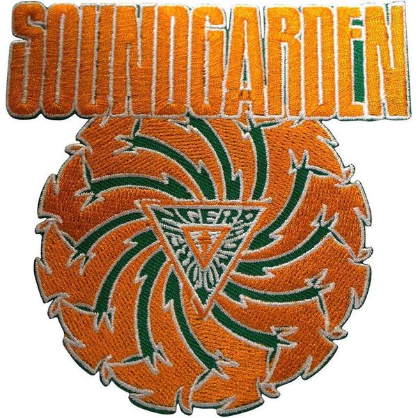 Soundgarden - Toppa Da Stirare "Badmotorfinger"", Tessuto RO12917 (Taglia Unica) (Arancione/Verde)"-image