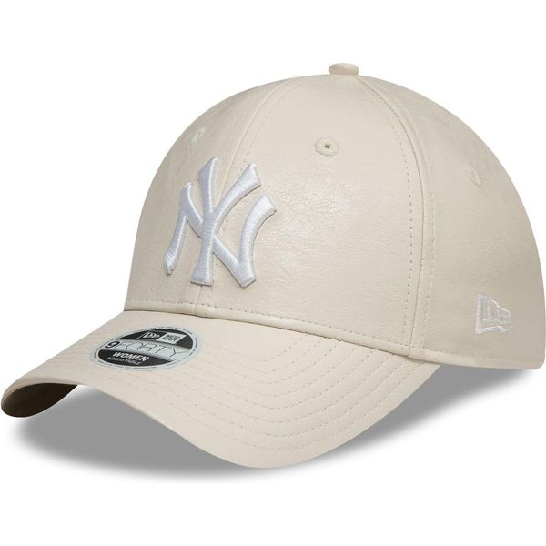 Cappellino New Era 9Forty Ladies - Pelle Plastica Ny Yankees Beige-image
