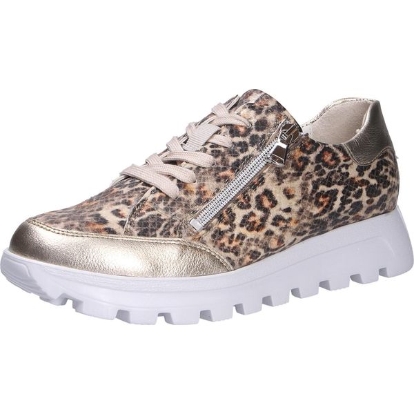 WaldläUfer Sneaker Bassa Donna Ajala Beige Pelle Mix Tessile Taglia: 39-image