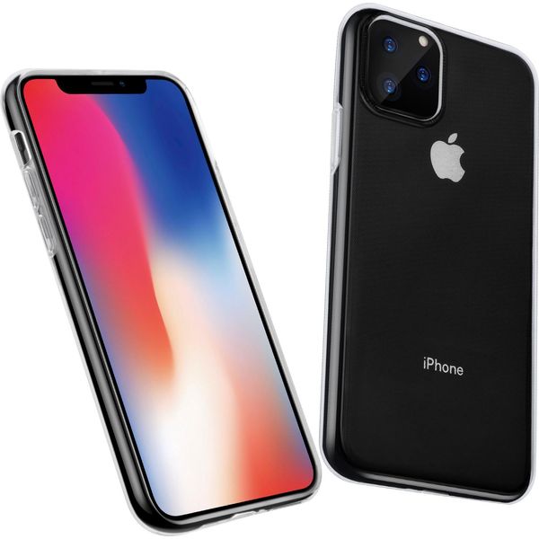 Custodia Cover Posteriore Apple Iphone 11 Pro Slim Trasparente - Soft Touch-image