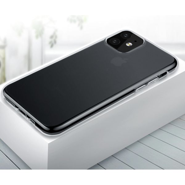 Custodia Cover Posteriore Apple Iphone 11 Slim Trasparente - Soft Touch-image