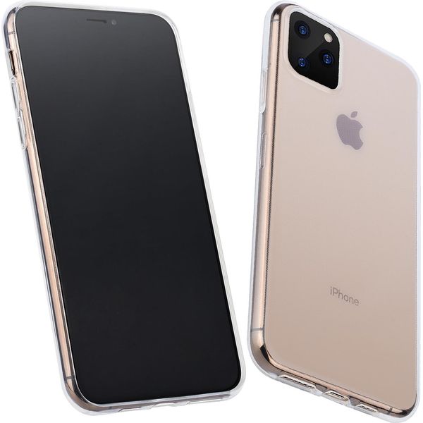 Custodia Cover Posteriore Apple Iphone 11 Pro Max Slim Trasparente - Soft Touch-image