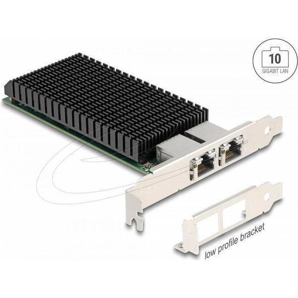 Delock Pci Express X8 Netzwerkkarte 10 Gigabit Lan 2 X RJ45 X540 (88522)-image