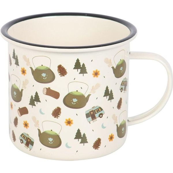 Something Different - Tazza Da Caffè, Campeggio, Smalto SD6683 (Taglia Unica) (Bianco)-image
