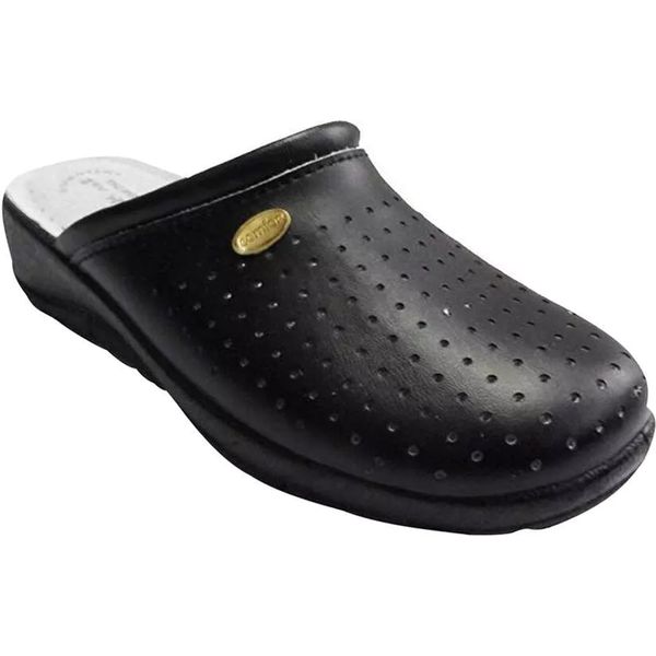 Dek - Zoccoli Da Donna In Pelle DF2518 (39,5 Eu) (Nero)-image