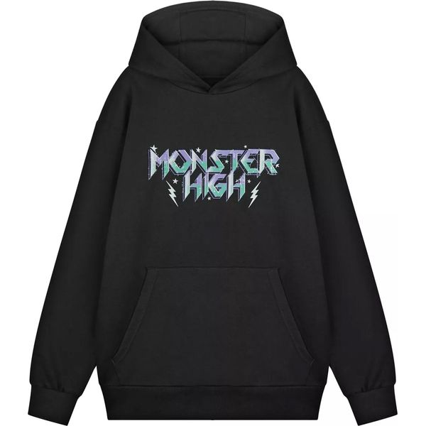 Monster High - Felpa Con Cappuccio Da Donna NS8680 (Xxl) (Nero)-image