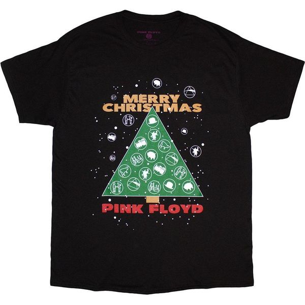 Pink Floyd - Maglietta "Merry Christmas"" Per Uomo/Donna Unisex RO12791 (Xl) (Nero)"-image