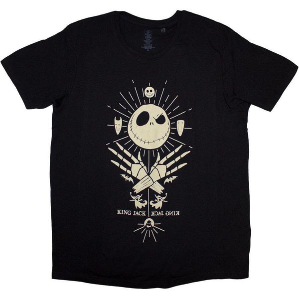 The Nightmare Before Christmas - Maglietta "King Jack"" Per Bambini/Donne Unisex RO12922 (M) (Schwarz)"-image