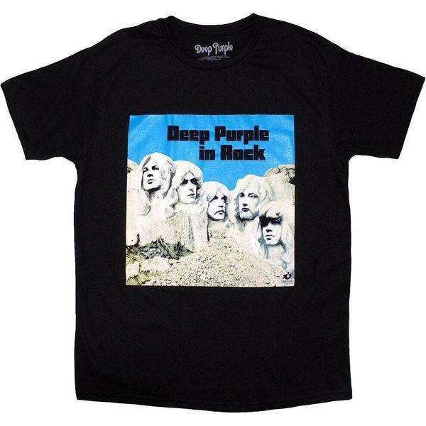 Deep Purple - Maglietta "In Rock"" Per Uomo/Donna Unisex RO12912 (Xl) (Nero)"-image