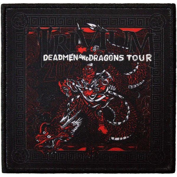 Trivium - Stampato - Toppa Con Ferro Da Stiro "Deadmen & Dragons Tour '23"" - Poliestere RO12906 (Taglia Unica) (Nero/Rosso/Bianco)"-image
